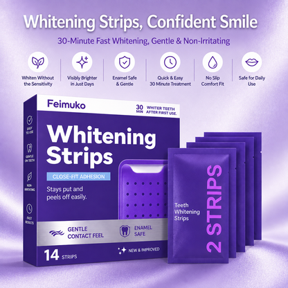Feimuko™ - Purple Teeth Whitening Strips Oral Care