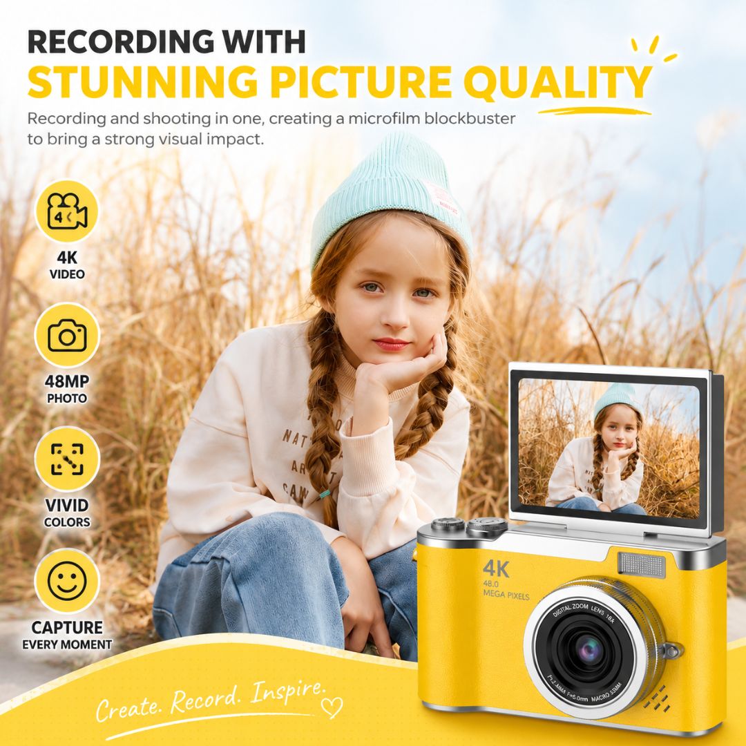 SnapiGo™ 4K Digital Camera