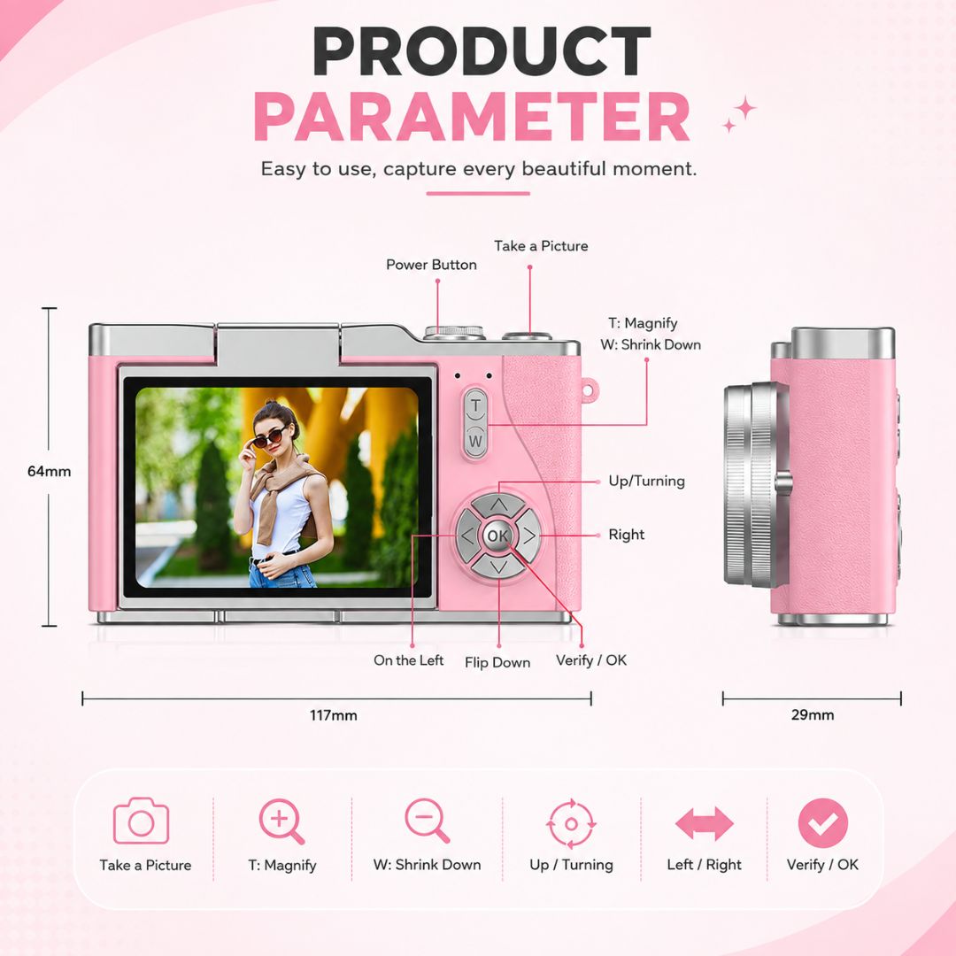 SnapiGo™ 4K Digital Camera