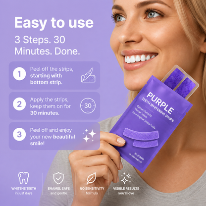 Feimuko™ - Purple Teeth Whitening Strips Oral Care