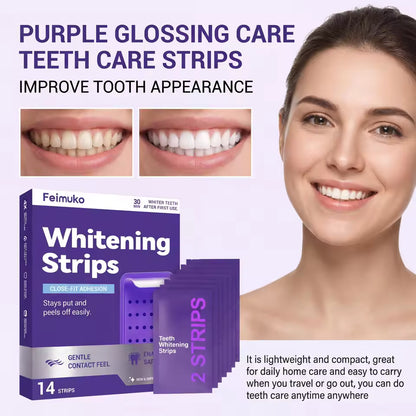 Feimuko™ - Purple Teeth Whitening Strips Oral Care