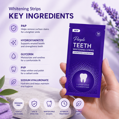 Feimuko™ - Purple Teeth Whitening Strips Oral Care